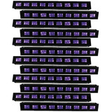 Barra Uv Led 9 X 5w Ultravioleta Luz Negra Disco 12 Piezas