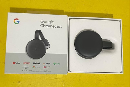 Chromecast 3 Para Espelhar Tv 3 Hdmi 1080p Edição Original