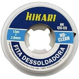 Fita Malha Dessoldadora Hikari 1,5mx2,0mm Clean Hk-120-03