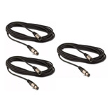 Pack X3 Cable Extensión Dmx - Xlr3  4.5metros