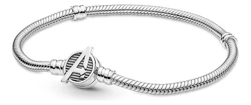 Pulsera Pandora Logo Avengers Marvel Original Plata S925  