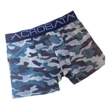 Boxer Algodon Lycra Camuflado Elastico Acrobata 5017