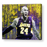Lindo Quadro Em Tecido Canvas Kobe Bryant Lakers Decoração 