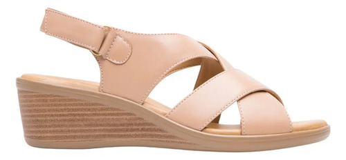 Sandalia Flexi Cuña Baja Clasicos En Piel Elegante