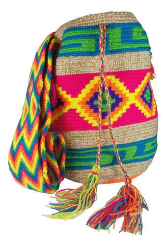 Bolso Wayuu Grande Originales Mujer Multicolor