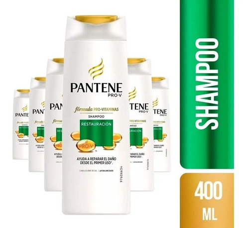 Pack De 6 Shampoo Pantene Pro-v Restauracion 400 Ml