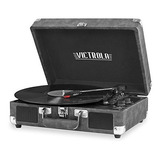 Victrola Tocadiscos Maleta Bluetooth Vintage De 3 Velocidade