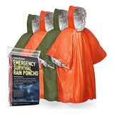 Poncho De Lluvia Impermeable De Emergencia Fospower (paquete