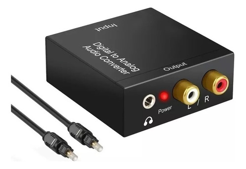 Adaptador Conversor Áudio Otico Para Rca P2 Fone De Ouvido