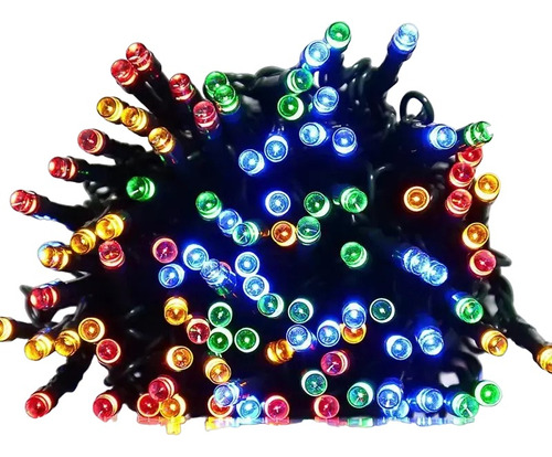 Luces Tipo Cascada Navideñas Multicolores 9 Mts 288 Luz Led Color De Las Luces Multicolor