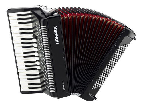 Hohner Acordeón Bravo Iii 120 Bajos 7 Registros Negro