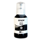 Botella Epson Ecotank T504 Negra Serie L 127ml T504120-al /v