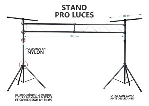 Estructura Para Luces Cercha Pro Dj (stand)