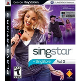 Singstar Vol. 2 Playstation 3 (nuevo) Move Microfono Requer.