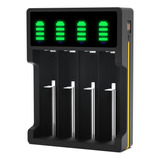 Cargador Inteligente Usb 4 Pilas Batmax Led - Aa, 18650