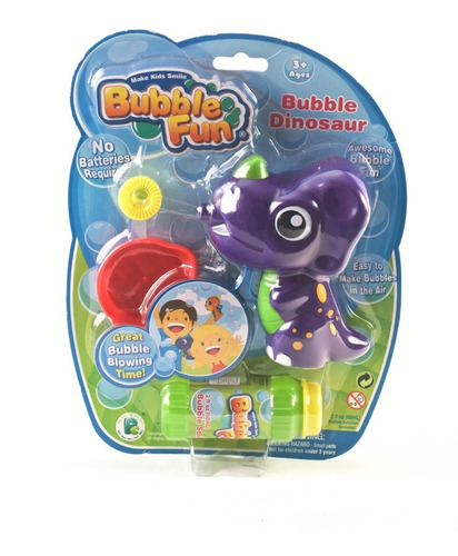 Burbujero Bubble Fun Friction Power Dinosaurios Edu