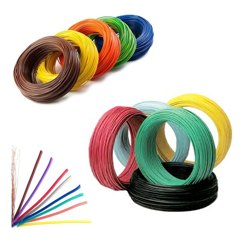 300m Cabinho Flexivel 0,14mm 26awg Cores A Escolha