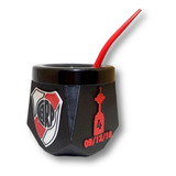 Mate River Campeón Copa Libertadores + Bombilla. 