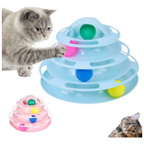 Brinquedo Interativo Gatos Torre De Bolinhas Para Gato Corre