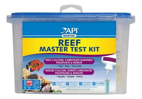 Kit De Muestra De Agua De Acuario, Api Reef Master Test Kit