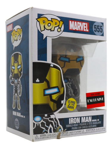 Funko Pop Iron  Man 555 Exclusivo Modelo 39 Caja Lastimada