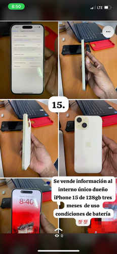 Apple iPhone 15 (128 Gb) - Amarillo