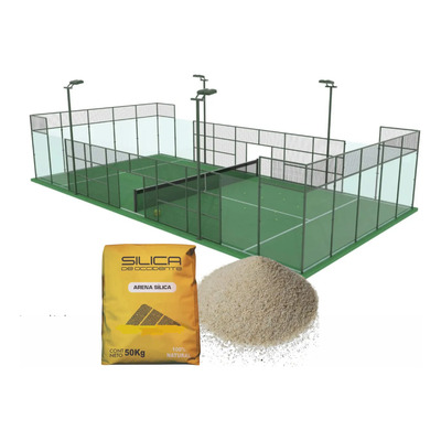 Arena Silica Para Cancha De Padel Tenis Pasto Sintetico
