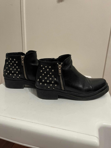 Botas Negras 100% Cuero Mujer