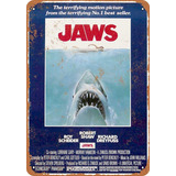 Chapa Retro Pelicula Tiburon - Cine Vintage - Jaws - 15x20cm