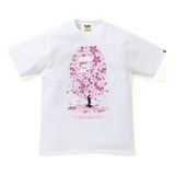 Playera Bape Sakura Tee White