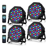 Iluminación Led De 36 X 1 W, Luz De Escenario Rgb, 4pcs