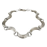 Pulsera Clasica Vintage Plata Ley 980 Hecha A Mano