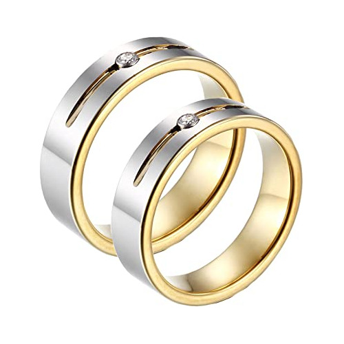 Anillos De Boda A Juego De Tungsteno Para Parejas, Anillos P