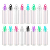 50 Minifrascos De Vidrio Transparentes, 2 Ml, Sellados, 11 X