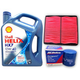 Kit Aceite Shell Hx7 10w40 Y Fitros Honda Civic 1.6 92 A 95