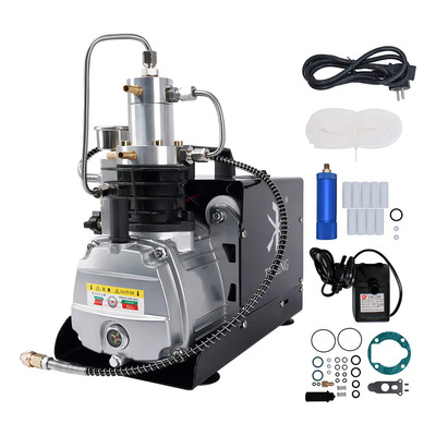 Tuxing Compresor De Aire Rifles Pcp 4500psi Para Buceo Color Negro Fase Eléctrica Bifásica | Envío gratis