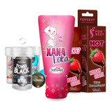 Sexshop Gel Xana Loka + Gel Comestível + Bolinhas Explosiva