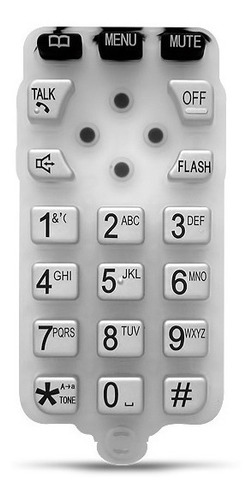 Teclado De Goma Para Teléfono Panasonic Kx-tg4011