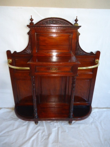 Mueble Antiguo Recibidor Con Paraguero Bastonero Cod: 63405