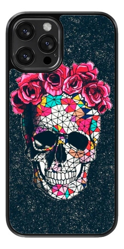 Funda Para Celular Frida Kahlo Flores Arte Calavera Catrina