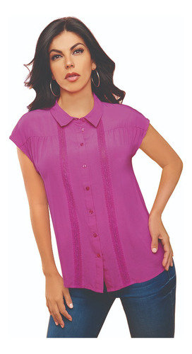 Blusa Casual Mujer Rosa 901-21