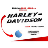 Emblema Negro/crom Lobo Harley-davidson 04-08 Derecho