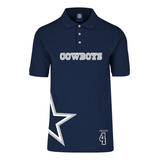 Playera Polo Prescott 4 Dallas Cowboys Mariscal Nfl