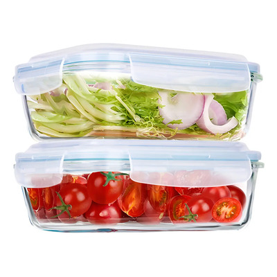Luvan 4 Recipientes Herméticos Vidrio 1520ml Tapa Apta Microondas Lavavajillas,Tapa Hermética Refractarios Contenedores Resistentes Sin Bpa, Aptos Para Horno, Congelador,2 Recipientes y 2 tapas | MercadoLibre