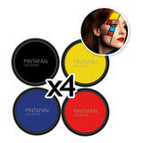 Maquillaje Artistico Acuarelable Pintafán Bodypaint X4 