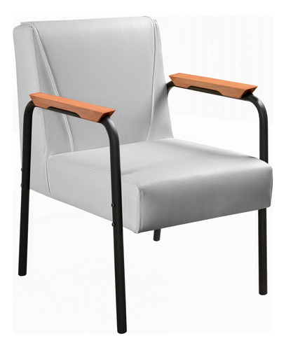 Poltrona Decorativa Jade Cadeira De Recepção Sala Industrial