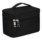 Necessaire Feminina Maquiagem Bolsa Organizador Linha Beauty Cor Preto