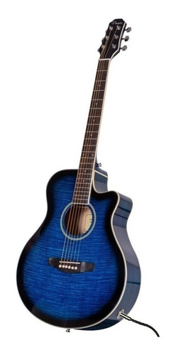 Guitarra Acústica Parquer Master Gac209tbbleq4 Para Diestros Azul Marina Laca