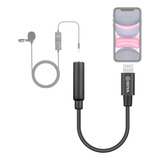 Adaptador Lightning P2 Para Microfones Em iPhone Boya By-k3