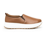 Sneaker Flexi Para Mujer Estilo 117207 Tan